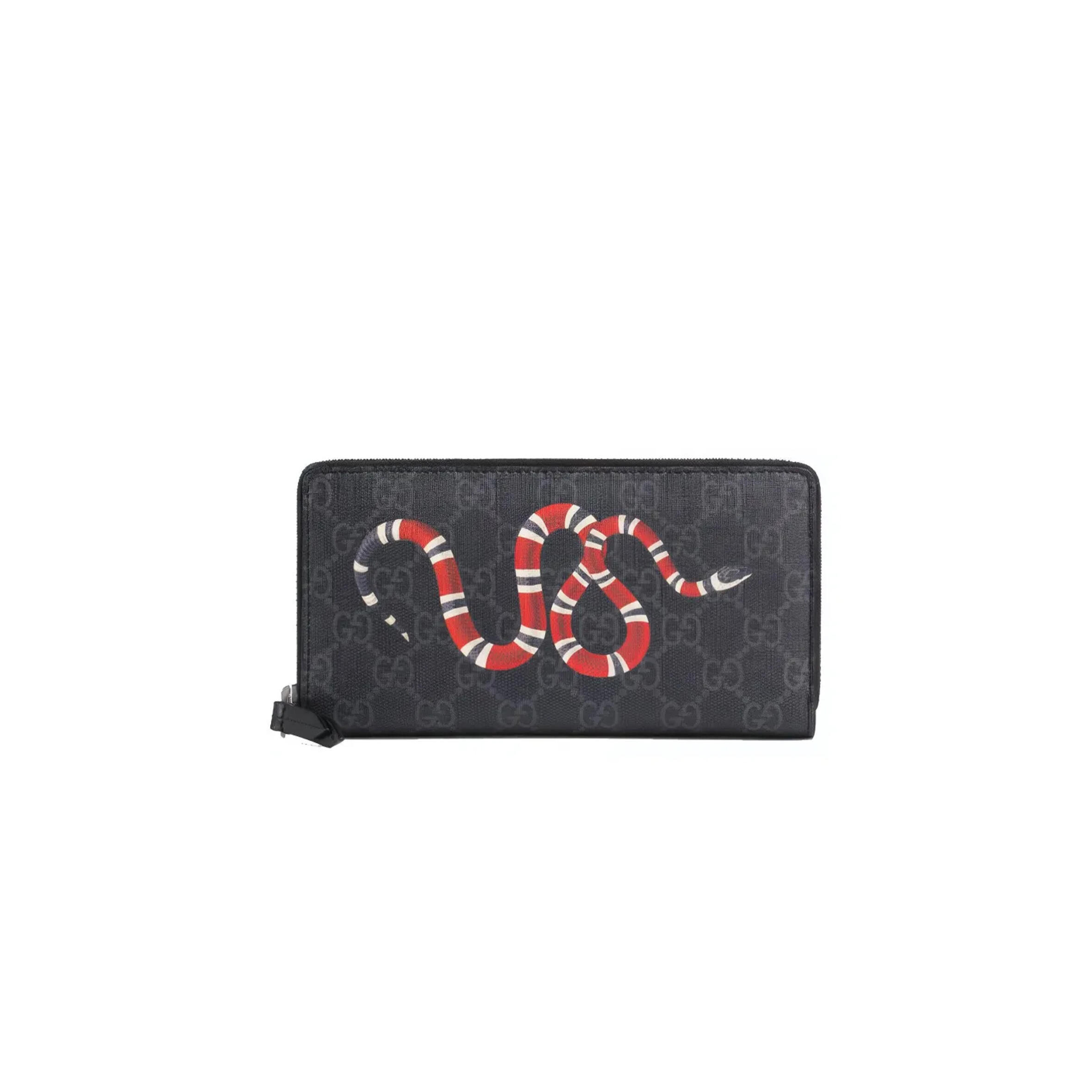 GUCCI GG SUPREME ROUND ZIPPER LONG WALLET 451273 (19*10*2.5cm)